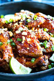 Thai roasted chicken wings