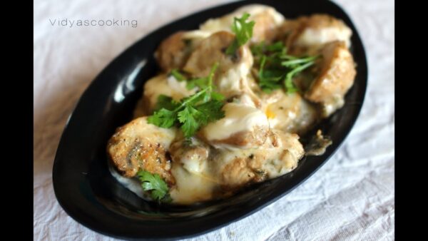 mushroom malai tikka