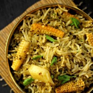 babycorn biryani