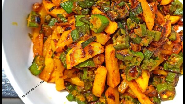 Bhendi Aloo Bhaja