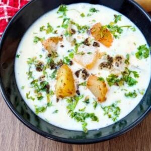 Potato curd (dohi) chotni(thik raita)