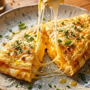 Delicious Cheesy mosola omelet