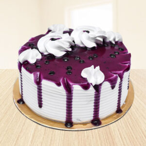 Blueberry Fresh Cream Cake (500 Gm)