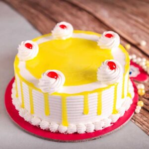 Pineapple Freshcream Cake (500 Gm)